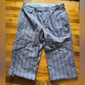 Original Penguin Gray Striped Pants 33Wx32L NWOT